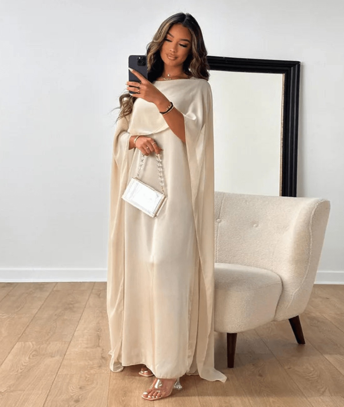 Tayma – Draped Sleeve Abaya